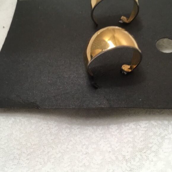 Anne Klein Matte Finish Goldtone Earrings - Picture 5 of 7